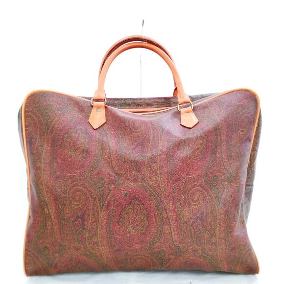 Etro Milano Other - Vintage Etro Lrg Weekender Paisley Briefcase Laptop Shoulder Bag Crossbody Chain